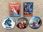 Disney Pixar Button Pin Badge Lot, Toy Story, Cars, Incredibles, Monsters Inc