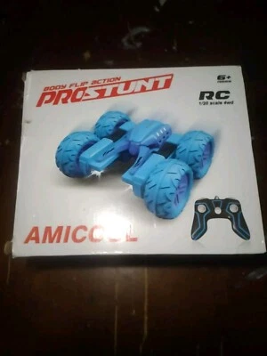 Amicool  Body Flip Action Pro Stunt Green RC 1/20 Scale Remote Control Car - Image 1 of 4