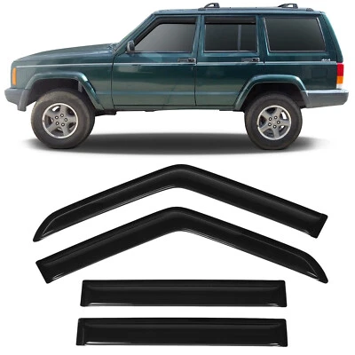 ✅Visera de ventilación de protección contra sol/lluvia para Jeep Cherokee 84-01 Foto 1 de 4