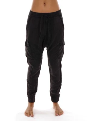 O'Neill Pantalón de Tela Pantalones Informales Negro Cargo Cordón Ajuste Bolsos - Imagen 1 de 3