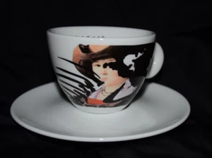Illy Espresso decorative cup and saucer made by Mittertech in Germany - Picture 1 of 5
