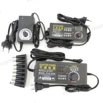 AC to DC 9V 12V 24V 1A 2A 3A Adjustable Adapter Power Supply 8pin DC converter - Image 1 of 4