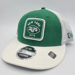 New York Jets Hat New Era 9Fifty LP Snapback Baseball Cap Green White Retro - Picture 1 of 6