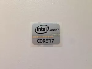 Intel Core i7 inside Sticker 15.5 x 21 mm Logo LOT OF 10 pieces 10X - Picture 1 of 1