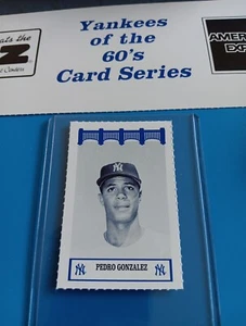 Pedro Gonzalez WIZ NY Yankees Of The 60's Baseball Card SGA Rare 1992 - Picture 1 of 2