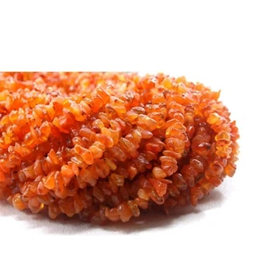 16" Long Natural Carnelian Chips Uncut Beads 4-5 MM Jewelry Making Smooth Stone - Bild 1 von 5