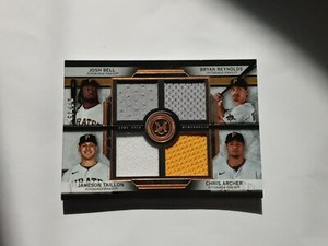 2020 Topps Museum Collection Pittsburgh Pirates Quad Mem /75