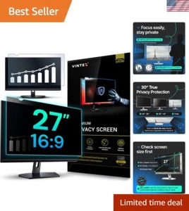 27 Inch 16:9 Computer Privacy Screen Filter for Widescreen Monitor and Laptop... - Picture 1 of 10
