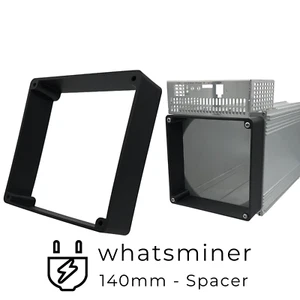 140mm Spacer - Inline Fan Delete Crypto Miner Silencer Whatsminer M60 M50S++ - Picture 1 of 4