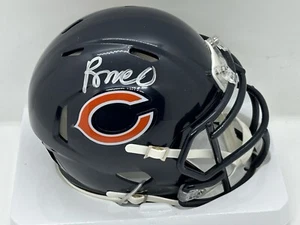 Rome Odunze Autographed Chicago Bears Mini Helmet !! Fanatics - Picture 1 of 2