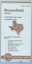 USGS Topographic Map BROWNFIELD Texas 1985 - 100K -