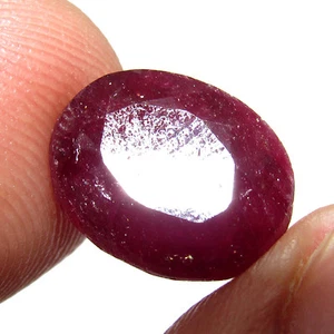 10.05Cts Natural Oval Cut Red Brazilian Ruby Loose Awesome Gemstone Gem CH 5812 - Picture 1 of 2