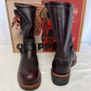 CHIPPEWA 11 Steel Toe Engineer Boots 9E Cordovan #0417 (JPN 27.0cm) New/unused - Picture 1 of 10