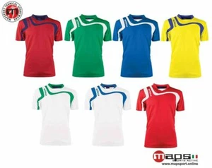 MAGLIA CALCIO MONACO MAPS Uomo Donna Bambino MANICA CORTA 100%PoliestereJacquard - Foto 1 di 8