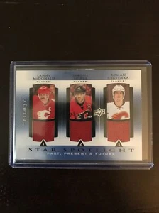 2013-14 Trilogy MCDONALD / IGINLA / CERVENKA Three Star Jerseys #PPF-CGY - Picture 1 of 2