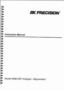 B + K Precision Bedienungsanleitung user manual  für model 490 B Analyzer  Copy - Picture 1 of 1
