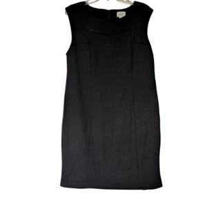 Women's solid Chico's sheath lined sleeveless Black so Slimming Dress Size 2 - Picture 1 of 4