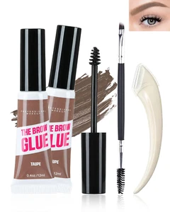 Waterproof Tinted Brow Gel Kit-2PCS Taupe Tinted Eyebrow Gel Thickening Eyebr... - Picture 1 of 1