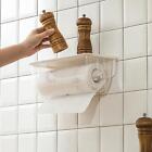 Tissue Roll Holder Paper Towel Rack Self Paste Organizing Holders Versatile Wall