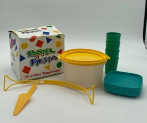 Tupperware Kids Mini Party Set Pastel Y Fiesta Play Pretend Tupperware Toys - Picture 1 of 6