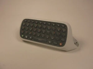 MICROSOFT XBOX 360 WHITE CHATPAD KEYPAD KEYBOARD CONTROLLER ATTACHMENT - Picture 1 of 7