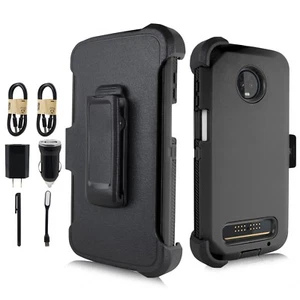 SPARPAKET + Für Motorola Moto Z3 Play/Z3 Holster Hülle mit integrierter Displayfolie - Bild 1 von 37