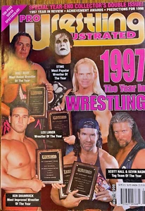 Pro Wrestling Illustrated 1997 Year in Review Color Posters Sting Bret Hart Lex - Picture 1 of 10