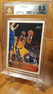1996-97 Topps #138 Kobe Bryant Los Angeles Lakers RC Rookie w/10 BGS 8.5 NM-MT+ - Picture 1 of 4