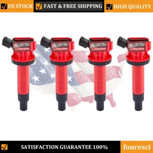 4 Ignition Coils For 2000-08 Toyota Corolla Celica Matrix 1.8L UF247 90919-02339 - Picture 1 of 10