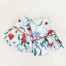 Martex Percale Pillowcases Set of 2 Standard Ruffle Edge Multicolor Floral USA