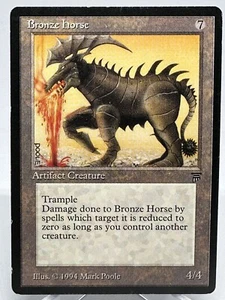 ***English Bronze Horse*** MTG Legends Magic -GradedAlpha- - Picture 1 of 2