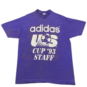 Vintage 1993 Adidas Fußball US Cup T-Shirt Größe Large - Bild 1 von 6