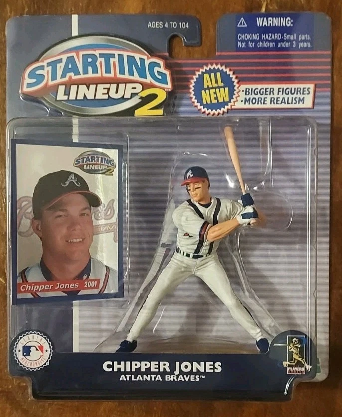 2001 Starting Lineup 2 Chipper Jones MLB Atlanta Braves - Imagem 1 de 1
