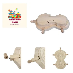 Secure Wooden Violin Salver for Professionals - Accommodates All Sizes 3/4 & 4/4 - Picture 1 of 12