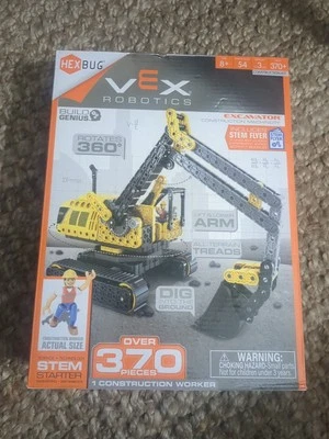 HEX Bug Vex Robotics 370 Piece Excavator Construction Machinery Kit Stem Toy - Image 1 of 4