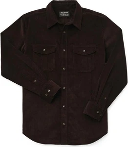 Filson 12-Wale Corduroy Shirt - XXL - 20222928 Bison Brown Cord Thick Dark CC - Picture 1 of 8
