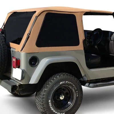 For Jeep Wrangler 1997-2006 Rampage 109517 Spice Frameless Soft Top Kit - Image 1 of 4