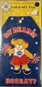 Build a Bear "Go Bears" Cheer Kofferanhänger Hartplastik ca. 5"x 3" - Bild 1 von 7