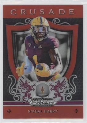 2019 Panini Prizm Draft Crusade Red Prizm N'Keal Harry #8 Rookie RC - Image 1 of 2