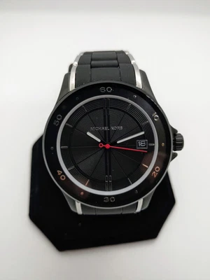 Michael Kors Women's Reid Stainless Steel and Black Silicone Watch MK6662 - Image 1 of 4