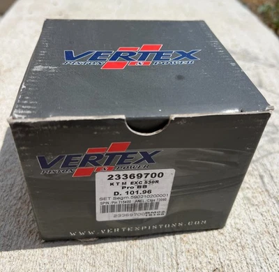 Vertex piston 23369700 big bore kit fits KTM EXC530R oversize - 101.96mm - Imagen 1 de 4