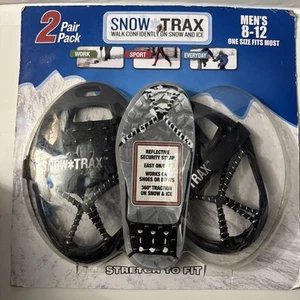 Snow Trax Snow Shoes 2 Pair Ice Traction For Shoes and Boots Men’s Sizes 8-12 - Picture 1 of 7