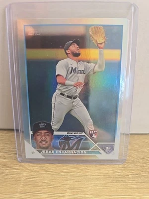 2023 Topps Series 1 - Jerar Encarnacion #318 Rainbow Foil (RC) - Image 1 of 2