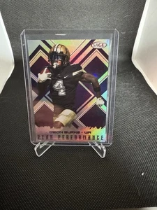 2025 Sage Football #PK-DB2 Deion Burks Purple Peak Performance - Picture 1 of 2