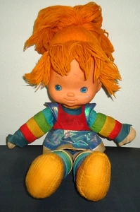 RARA bambola di peluche vintage 1983 Rainbow Brite con vestito Hallmark Mattel 21 in - Foto 1 di 8