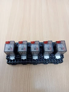 Job lot of 5 x Fox Tam FRP-3145 - 14 Pin 5 amp relays & bases with 24v ac coils. - Picture 1 of 10