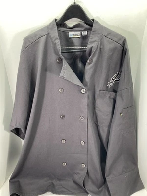 Abrigo Chaqueta Para Hombre San Antonio Spurs Edwards Chefs 4XL Gris Botón Frontal Logo Foto 1 de 4