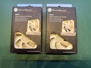 PC Case Fans 2x SilverStone 92mm Case Fan with Controller - NEW Sealed in BOX  - Picture 1 of 4
