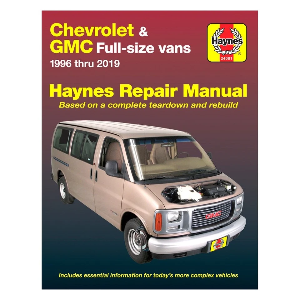For GMC Savana 3500 1996-2022 Haynes Manuals Repair Manual Foto 1 de 4