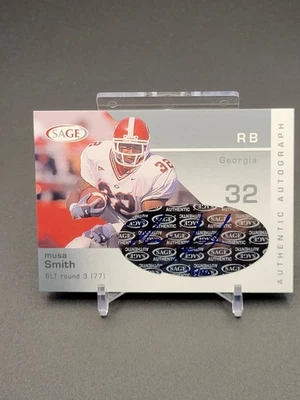 2003 SAGE - Autographs Silver #A37 Musa Smith  46/160 (AU, RC) - Image 1 of 4